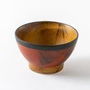 くらわんか4.0飯碗　錆朱くるみ