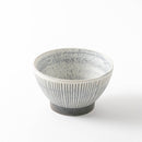 千段くらわんか4.0飯碗　灰吹炭化粉引