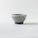 千段くらわんか4.0飯碗　灰吹炭化粉引