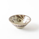 しのぎ深鉢中　琉球サビ唐草