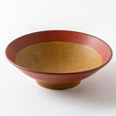 櫛目8.0めん鉢　錆朱くるみ