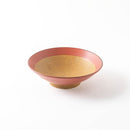 櫛目8.0めん鉢　錆朱くるみ