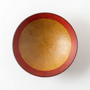 櫛目9.0めん鉢　錆朱くるみ