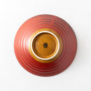 櫛目9.0めん鉢　錆朱くるみ