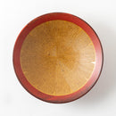 櫛目8.0めん鉢　錆朱くるみ