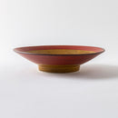 櫛目9.0めん鉢　錆朱くるみ