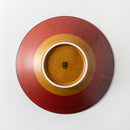 櫛目8.0めん鉢　錆朱くるみ