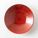 千段9.0めん鉢　千段朱