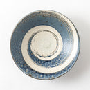 9.0めん鉢　うず刷毛貫入紺ねず