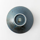 8.0めん鉢　うず刷毛貫入紺ねず