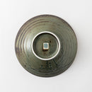 8.0めん鉢　うず刷毛貫入うぐいす