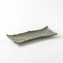 枯山水　長角皿中31cm わびうぐいす