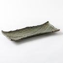 枯山水　長角皿中31cm わびうぐいす