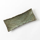 枯山水　長角皿中31cm わびうぐいす