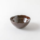 荒土　リム小鉢　アメ釉