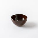 荒土　豆鉢　アメ釉