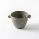 荒土　耳つき小鉢　グレー