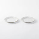 ペア花プレート（S）　白