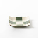 コヨリ織部市松　取皿