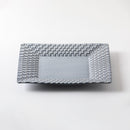 市松大皿　グレー