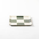 コヨリ織部市松　大皿