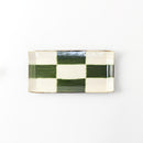 コヨリ織部市松　中皿