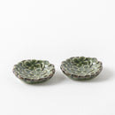 花ペア箸置　織部