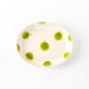 りんご　エッグプレート　青