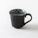 曙 面取りマグ 花紋