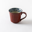 根来 面取りマグ 花紋