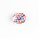 楕円小皿四季友禅青