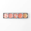 箱入り豆皿５色セット紅