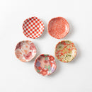 箱入り豆皿５色セット紅