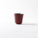 根来 面取り湯呑み 花紋