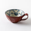 根来 そぎスープカップ 花紋