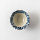 曙 面取り茶碗 花紋