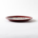 根来 リムプレート皿 小 花唐草