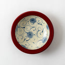 根来 スープ皿 花唐草