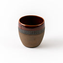 金彩焼酎ビールカップ　あめ色