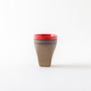 金彩ぐい呑　赤