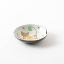 箸置き豆皿　水玉ねこ
