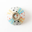 手描きごはん茶碗　ドット＆ライン