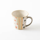 手描きマグカップ　ドット＆ライン