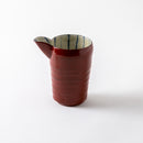 根来 筒型酒器 十草