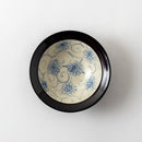 曙 リム平型鉢 花唐草