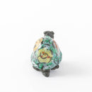 かめ　赤絵　バラ