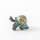 かめ　赤絵　バラ