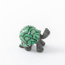 かめ　赤絵　緑