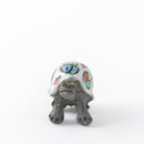 かめ　赤絵　白ブロック