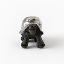 かめ　赤絵　プラチナ